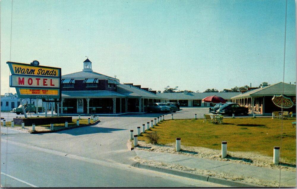Warm Sands Motel East Ocean View Norfolk VA Vintage Postcard SP17-28